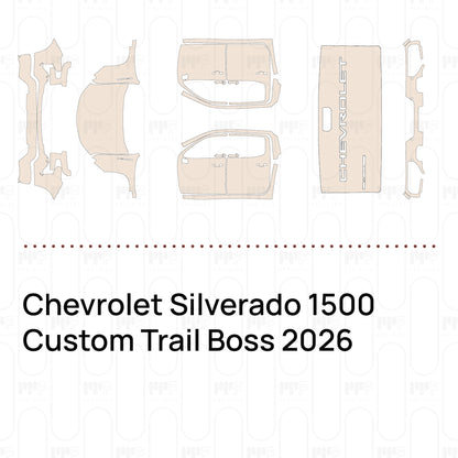 Pre-Cut PPF Chevrolet Silverado 1500 Custom Trail Boss 2026