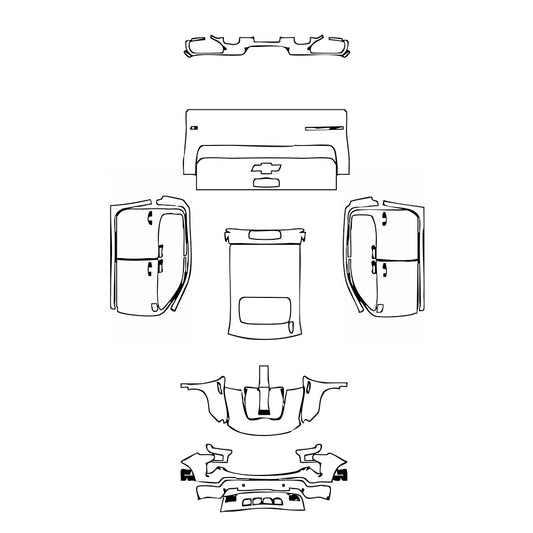 Pre-Cut PPF Chevrolet Silverado 1500 LT Trail Boss 2024 - PPF-Kits