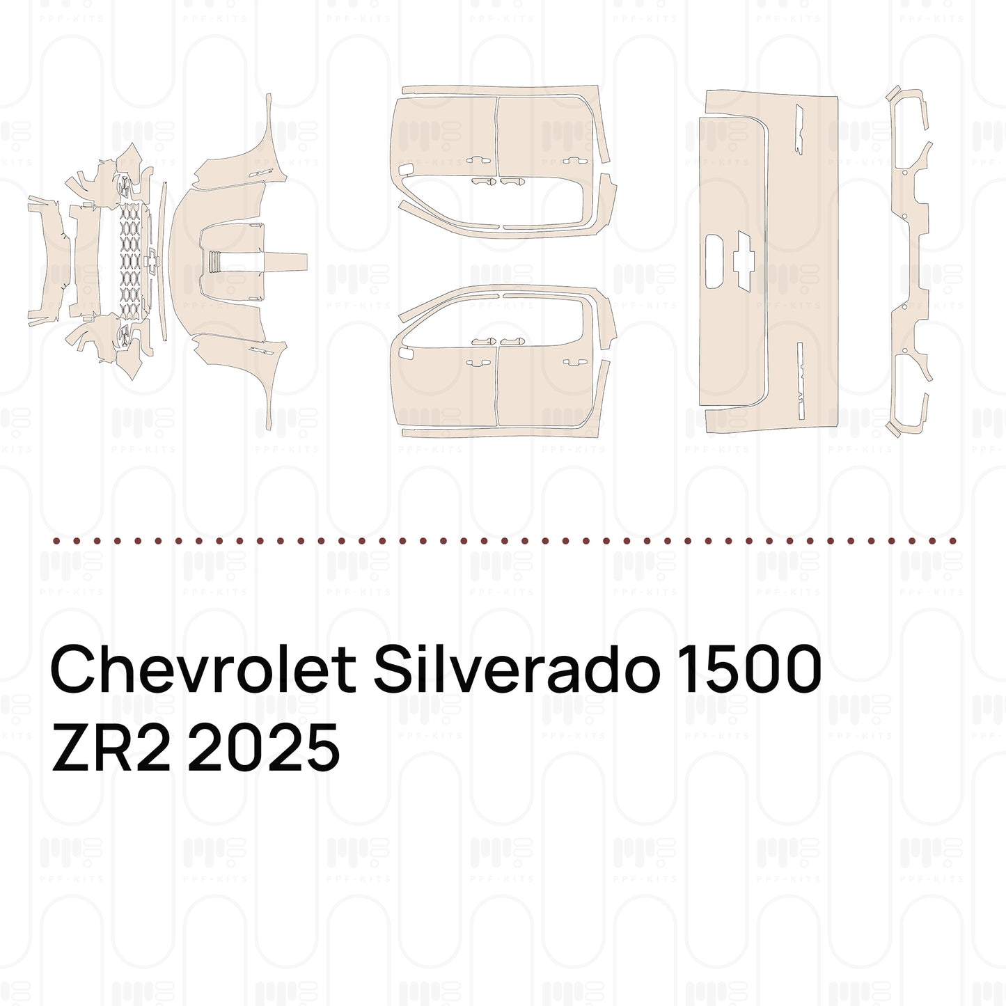 Pre-Cut PPF Chevrolet Silverado 1500 ZR2 2025