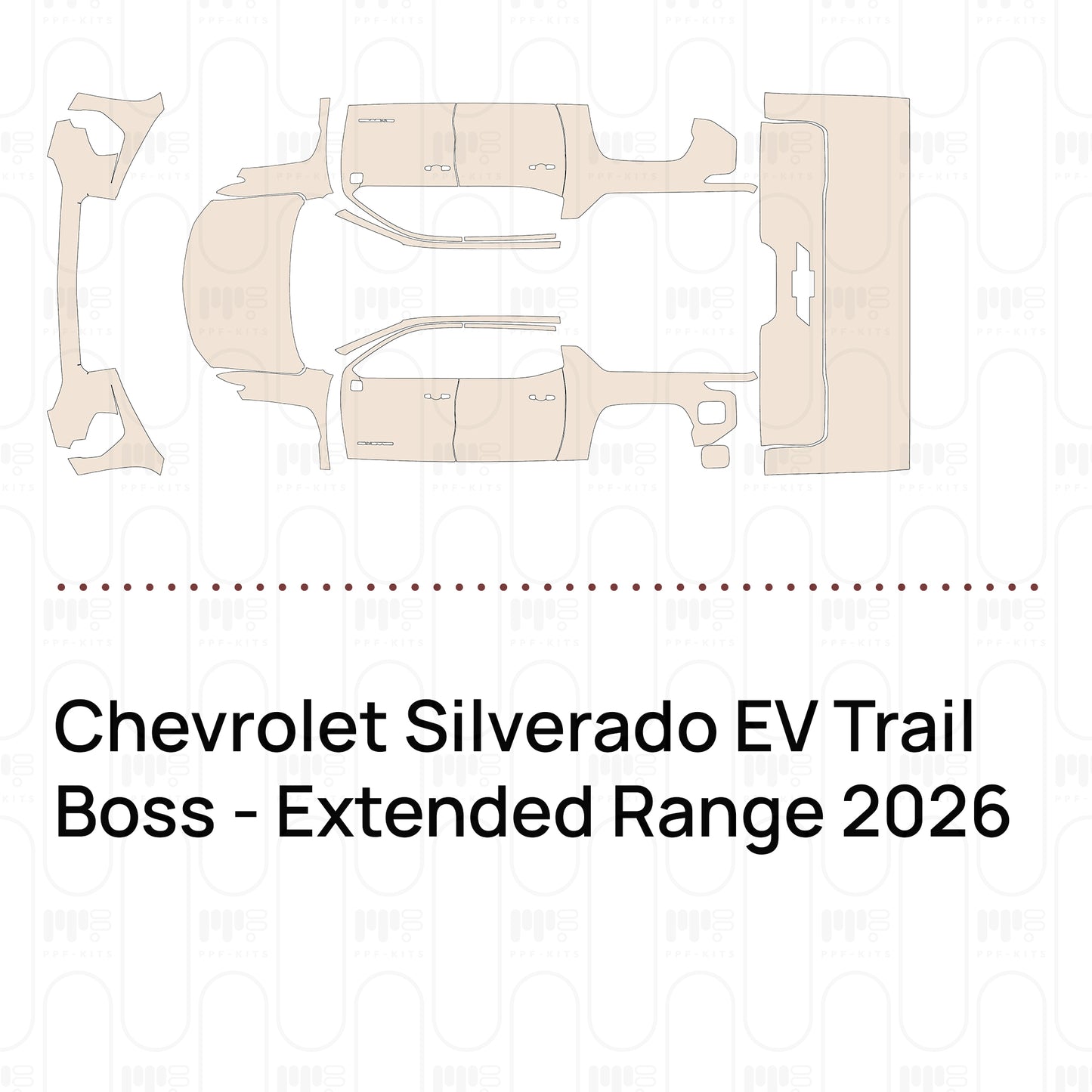 Pre-Cut PPF Chevrolet Silverado EV Trail Boss - Extended Range 2026