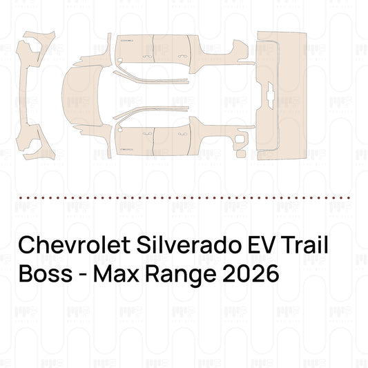 Pre-Cut PPF Chevrolet Silverado EV Trail Boss - Max Range 2026