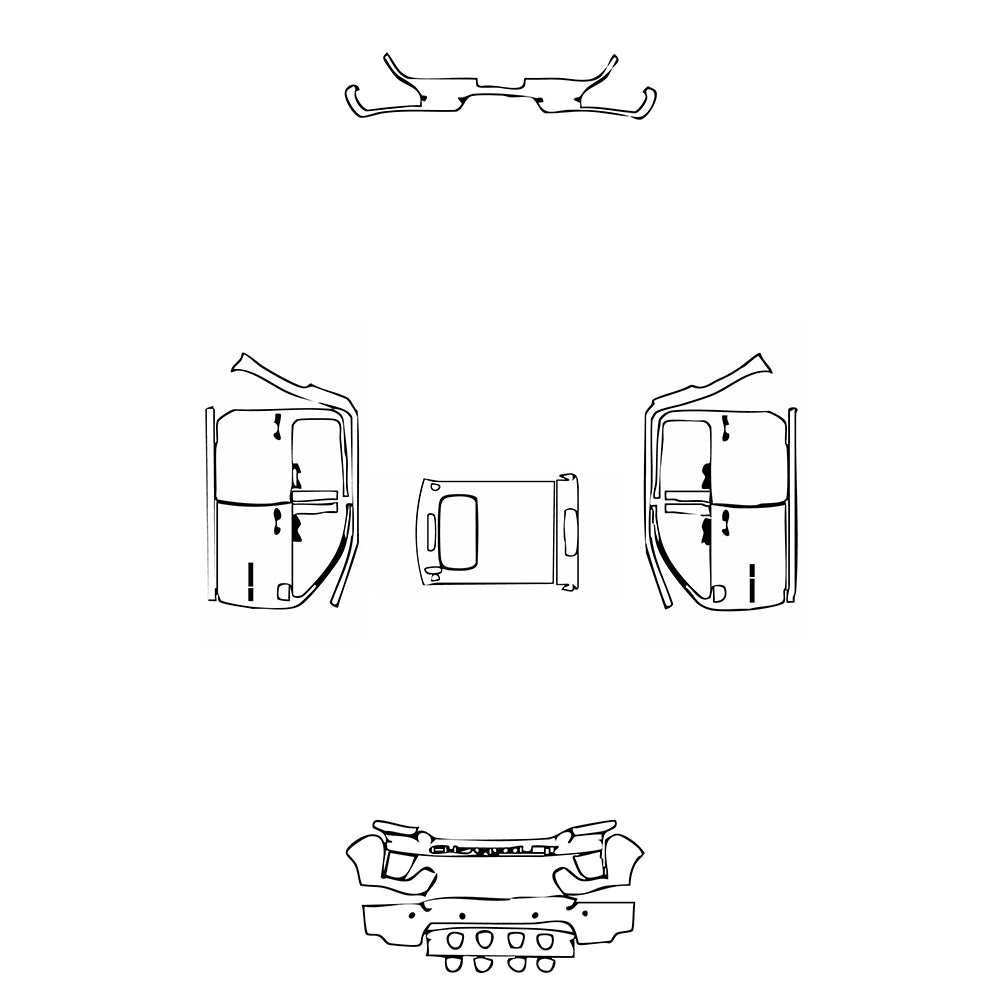 Pre-Cut PPF Chevrolet Silverado HD 2500 HD Custom 2023 - PPF-Kits