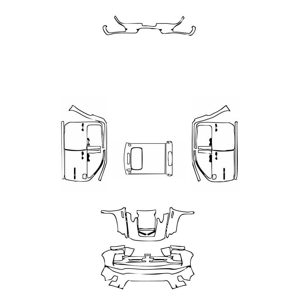 Pre-Cut PPF Chevrolet Silverado HD 2500 HD Custom 2024 - PPF-Kits