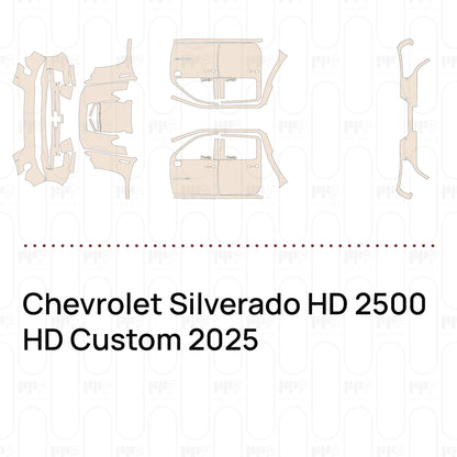 Pre-Cut PPF Chevrolet Silverado HD 2500 HD Custom 2025