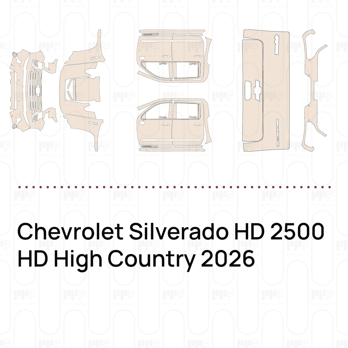 Pre-Cut PPF Chevrolet Silverado HD 2500 HD High Country 2026