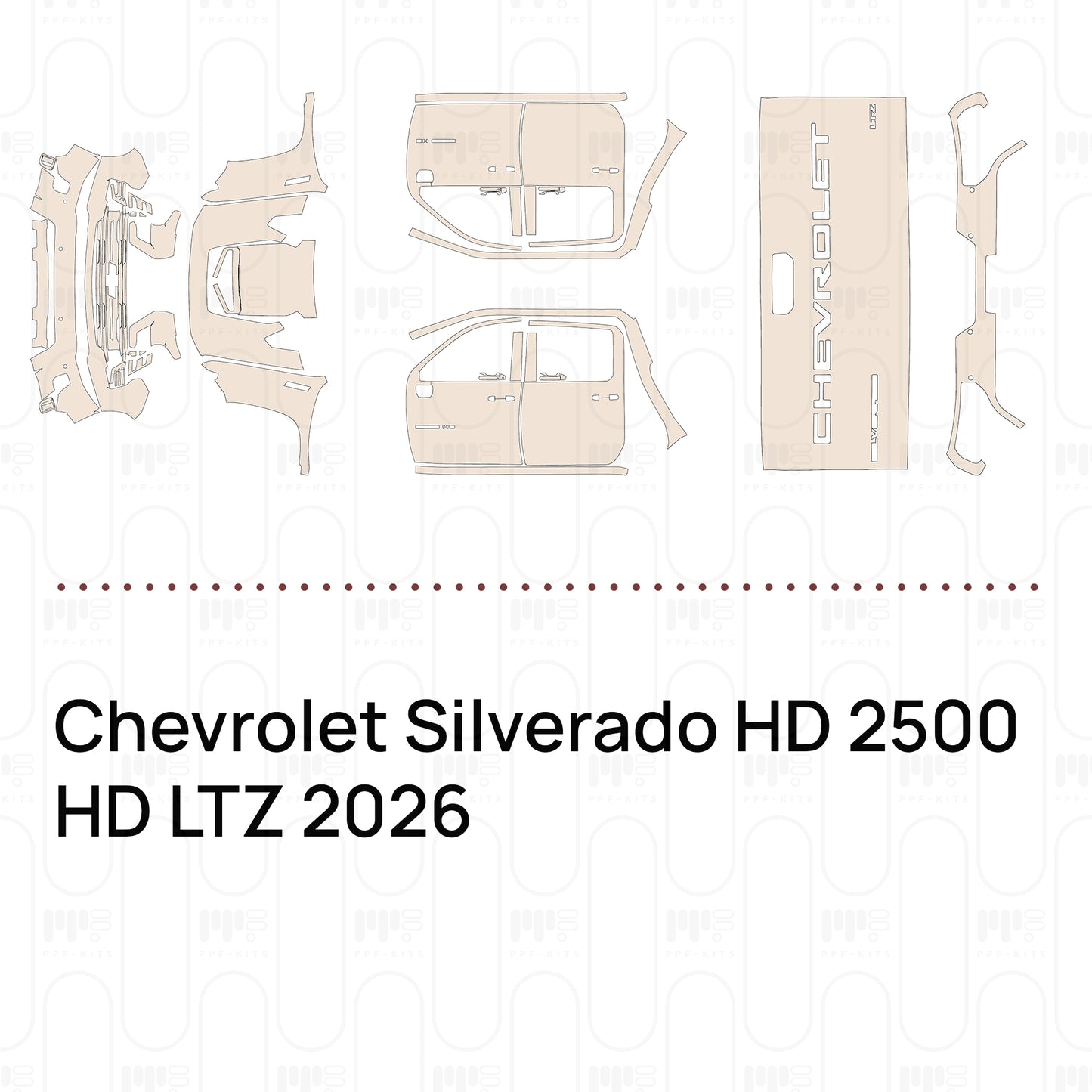 Pre-Cut PPF Chevrolet Silverado HD 2500 HD LTZ 2026