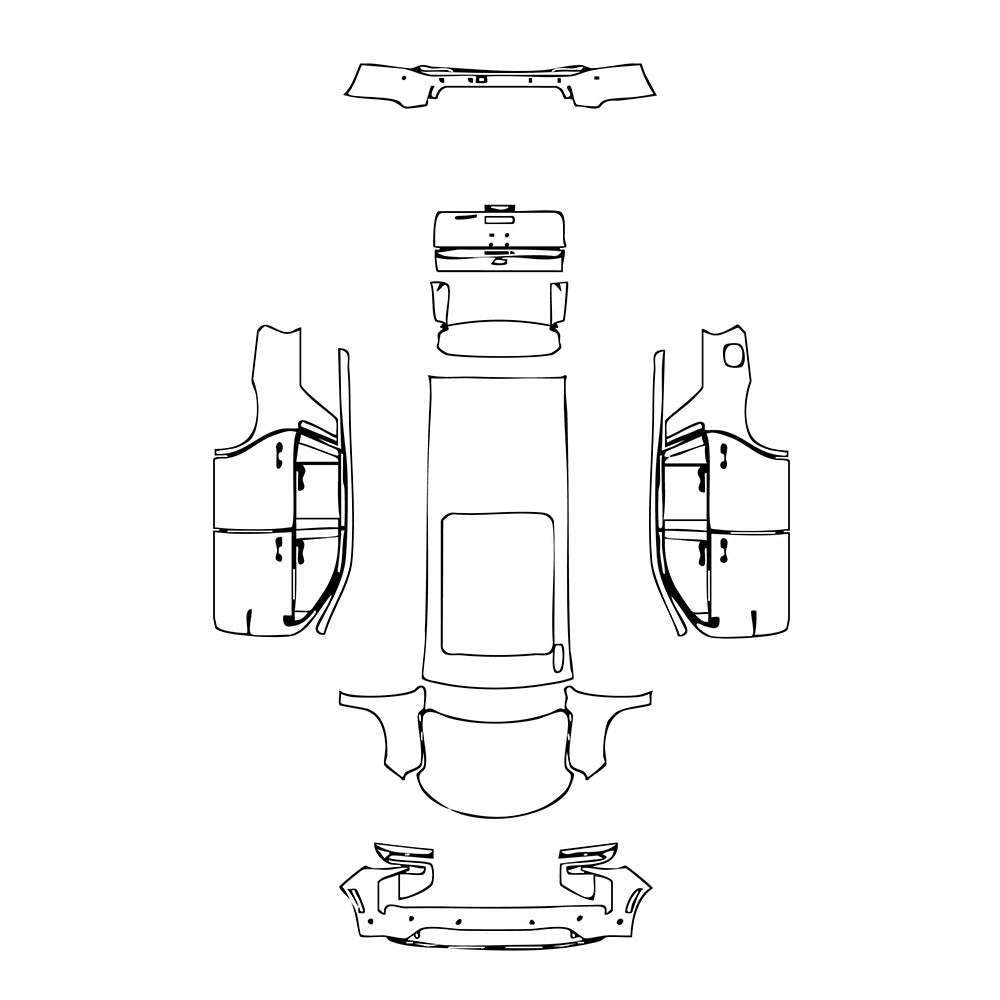 Pre-Cut PPF Chevrolet Tahoe RST 2025 - PPF-Kits