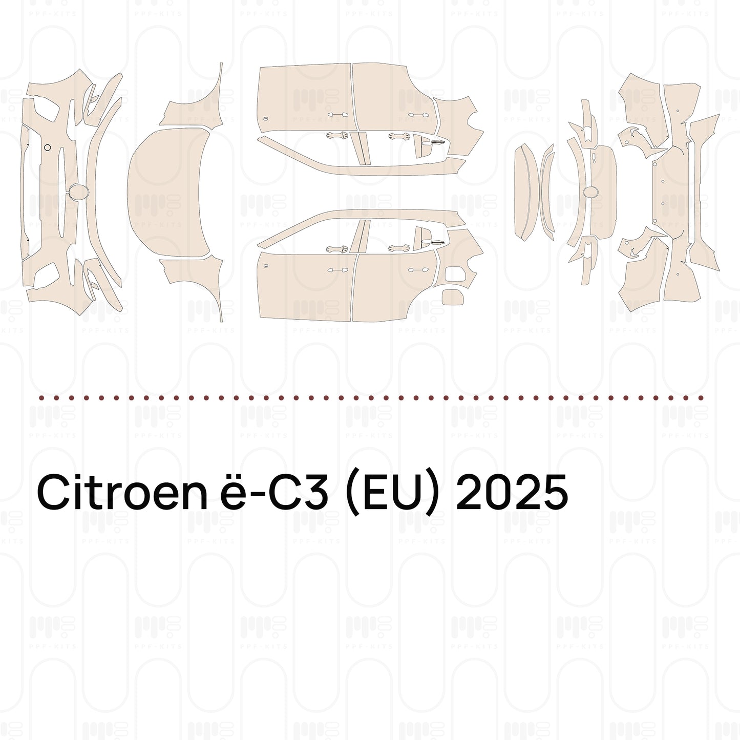 Pre-Cut PPF Citroen ��-C3 (EU) 2025
