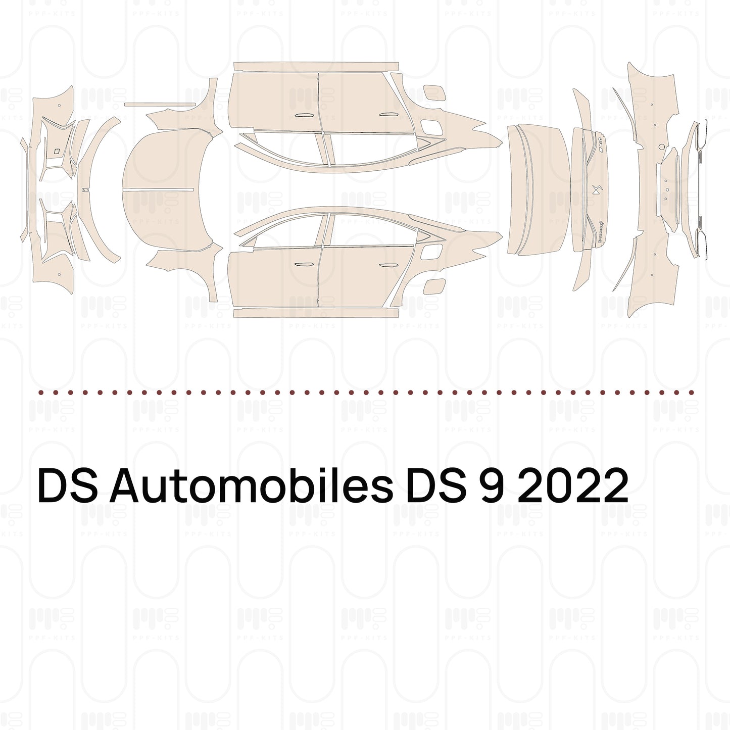 Pre-Cut PPF DS Automobiles DS 9 2022