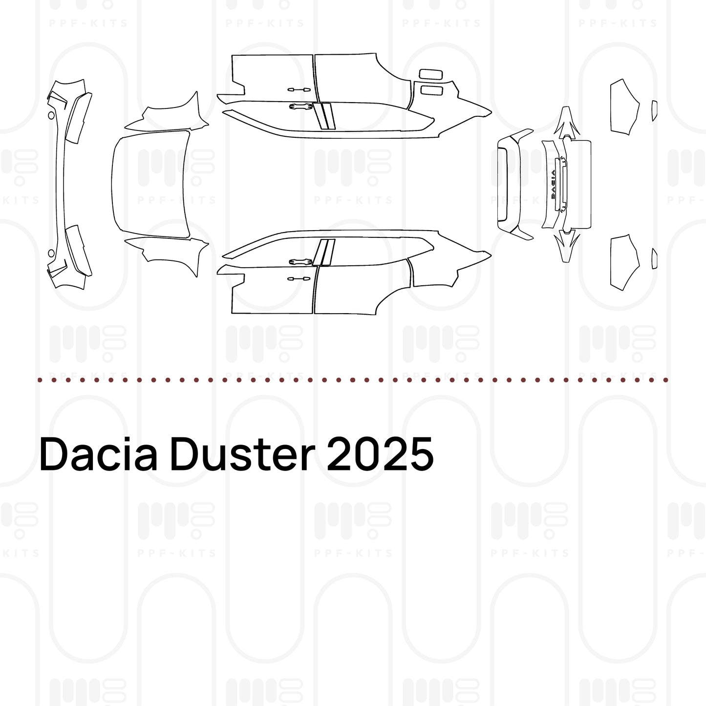 Pre-Cut PPF Dacia Duster 2025