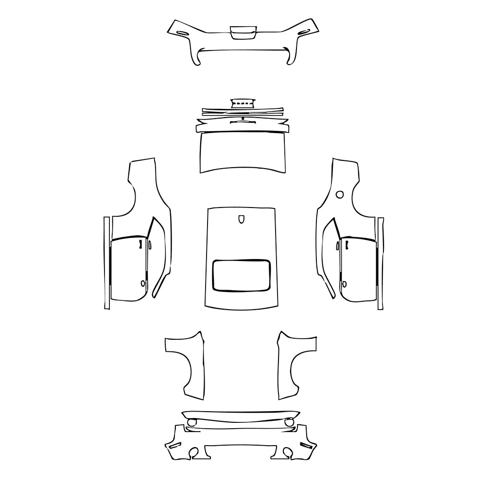 Pre-Cut PPF Dodge Challenger Standard body GT 2019 - PPF-Kits