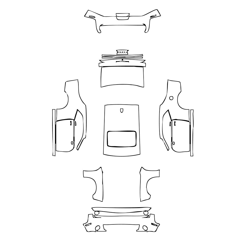 Pre-Cut PPF Dodge Challenger Standard body R T 2019 - PPF-Kits