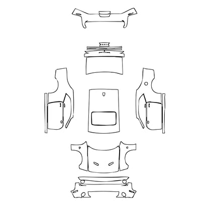 Pre-Cut PPF Dodge Challenger Standard body R T SCAT PACK 2015 - PPF-Kits