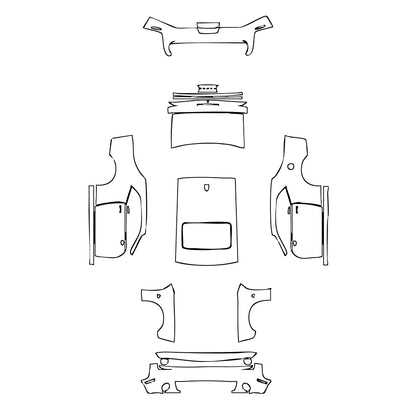 Pre-Cut PPF Dodge Challenger Standard body R T SCAT PACK 2019 - PPF-Kits