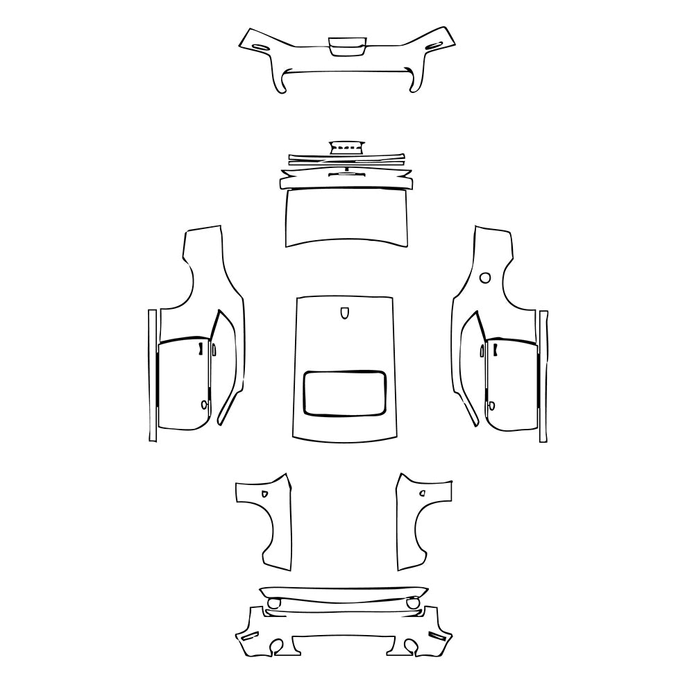Pre-Cut PPF Dodge Challenger Standard body R T SCAT PACK 2022 - PPF-Kits