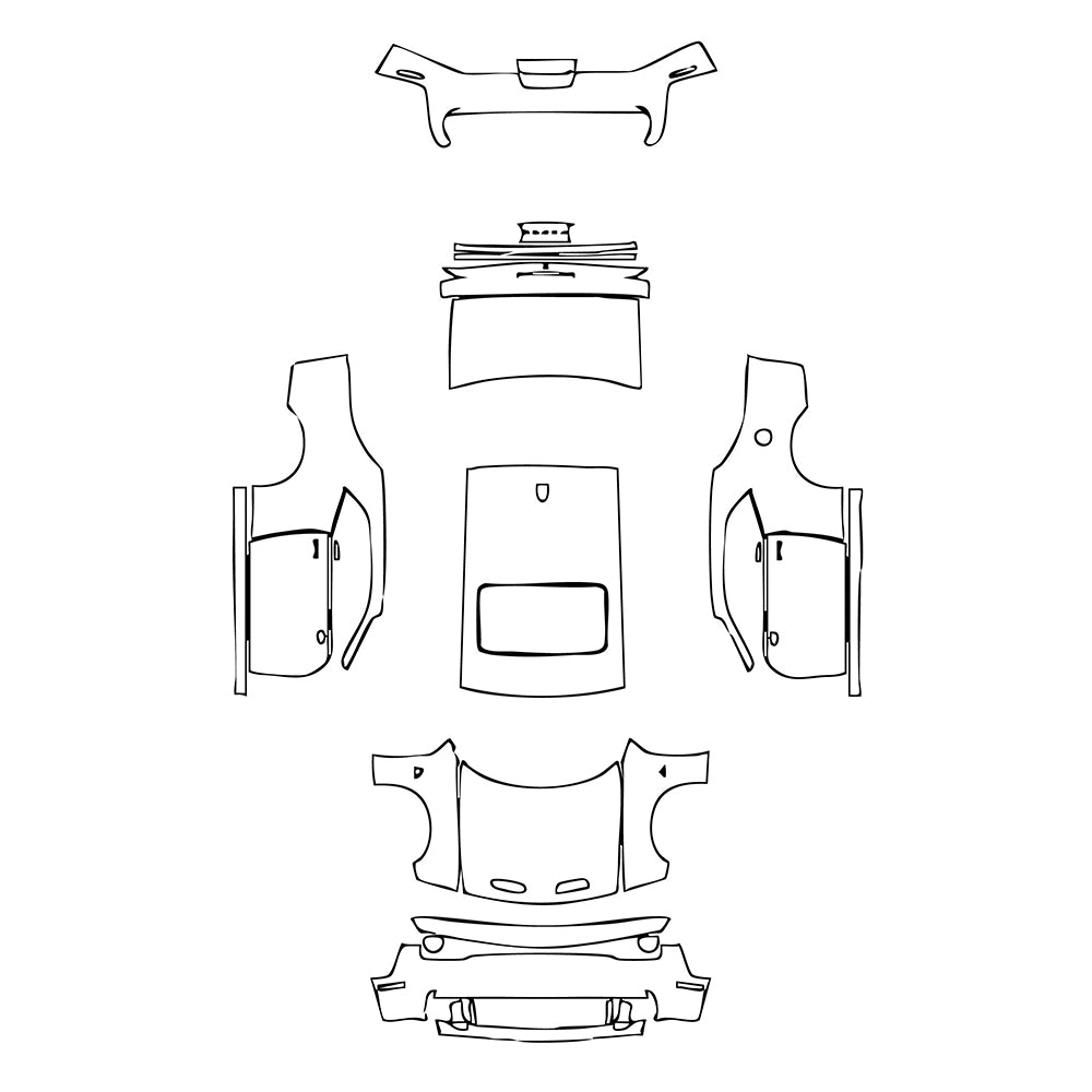 Pre-Cut PPF Dodge Challenger Standard body SRT HELLCAT 2023 - PPF-Kits