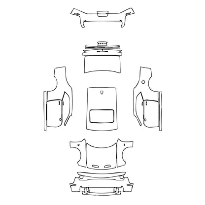 Pre-Cut PPF Dodge Challenger Standard body SRT HELLCAT 2023 - PPF-Kits