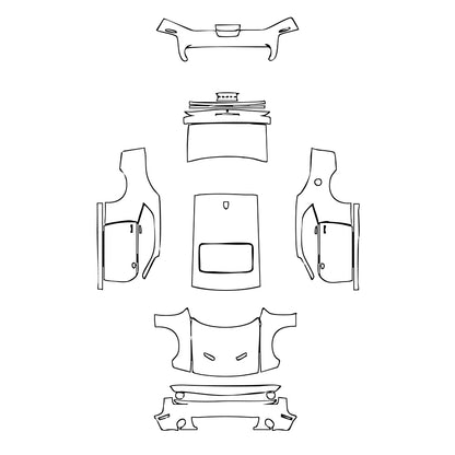 Pre-Cut PPF Dodge Challenger Standard body SXT 2019 - PPF-Kits