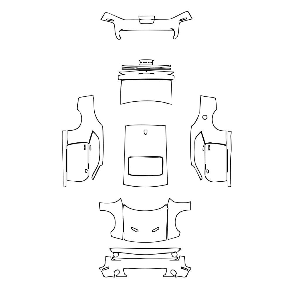Pre-Cut PPF Dodge Challenger Standard body SXT 2022 - PPF-Kits