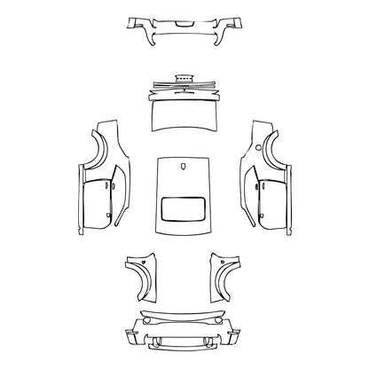 Pre-Cut PPF Dodge Challenger Widebody R T SCAT PACK 2022 - PPF-Kits