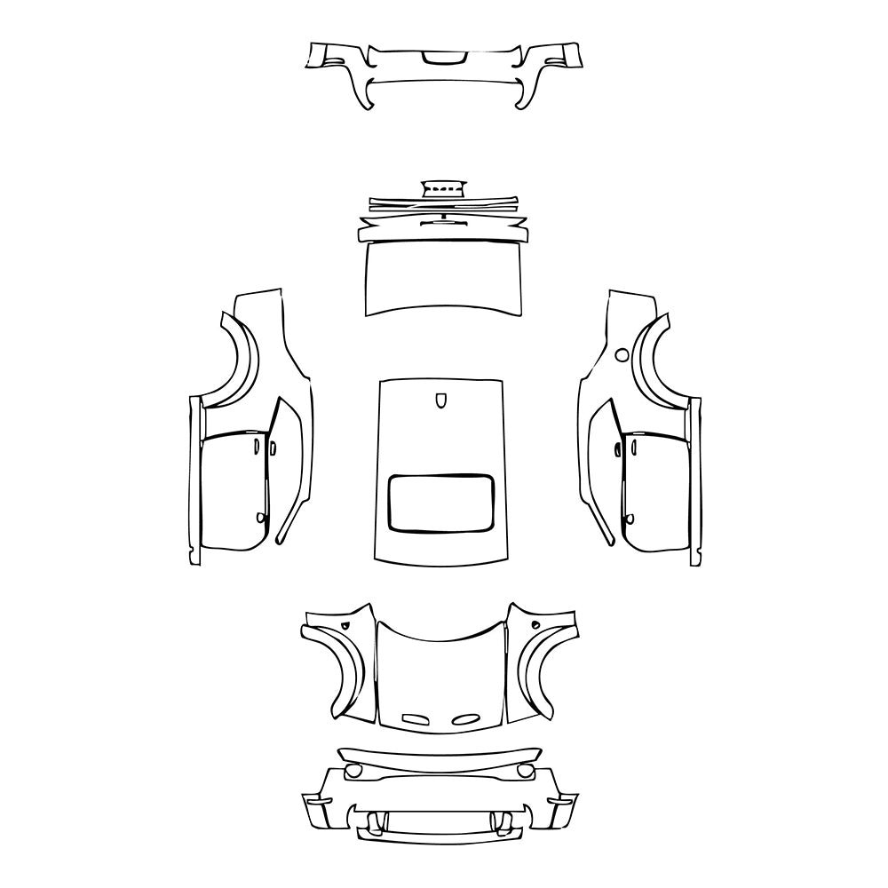 Pre-Cut PPF Dodge Challenger Widebody SRT HELLCAT 2021 - PPF-Kits