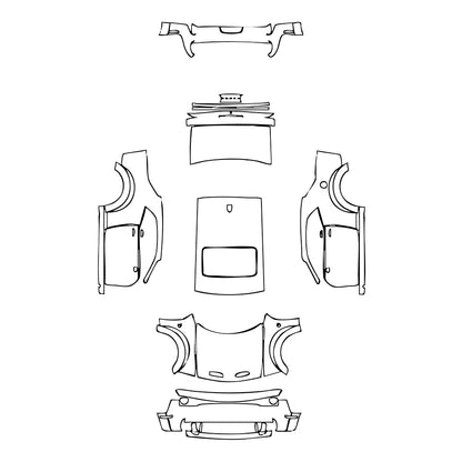 Pre-Cut PPF Dodge Challenger Widebody SRT HELLCAT 2021 - PPF-Kits
