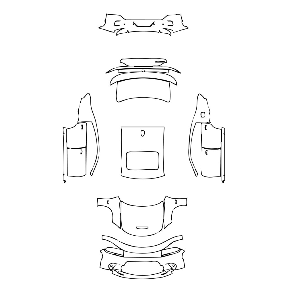 Pre-Cut PPF Dodge Charger Standard body SCAT PACK 2023 - PPF-Kits