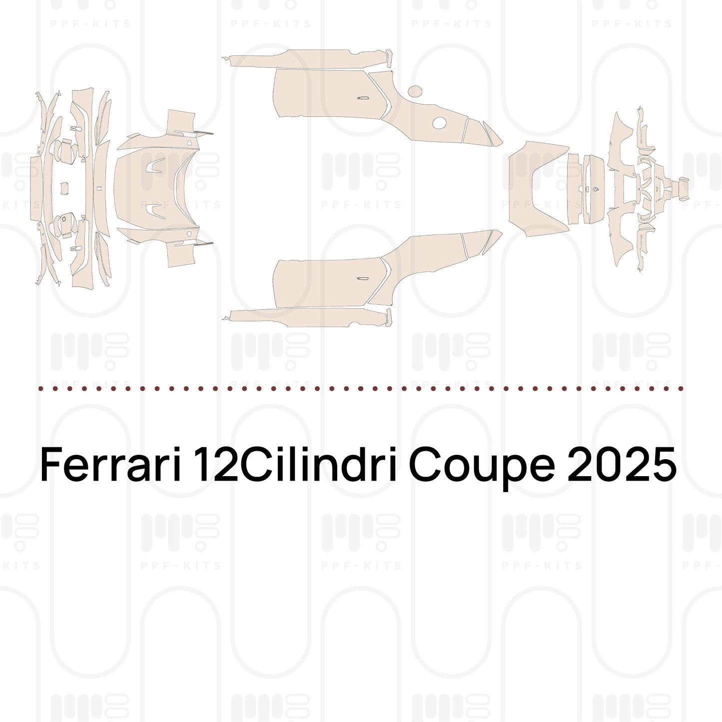 Pre-Cut PPF Ferrari 12Cilindri Coupe 2025