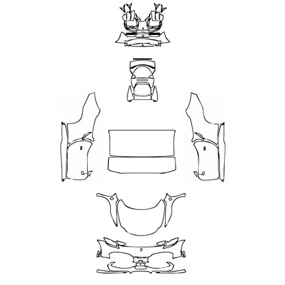 Pre-Cut PPF Ferrari 296 GTS 2024 - PPF-Kits