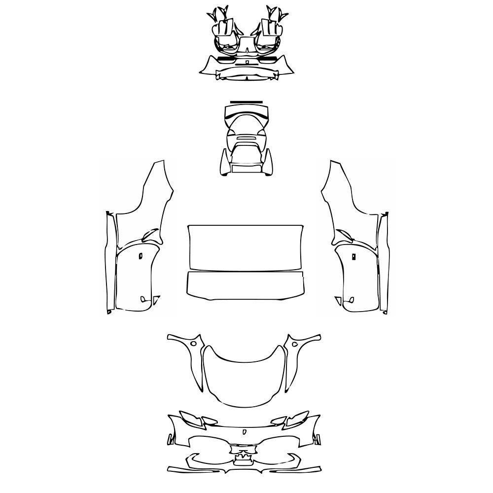 Pre-Cut PPF Ferrari 296 GTS 2025 - PPF-Kits