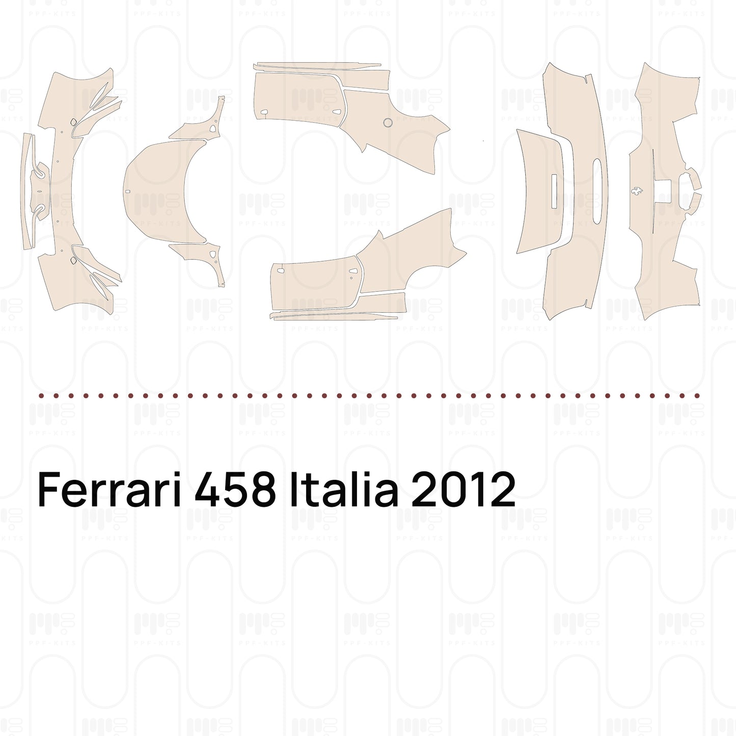 Pre-Cut PPF Ferrari 458 Italia 2012
