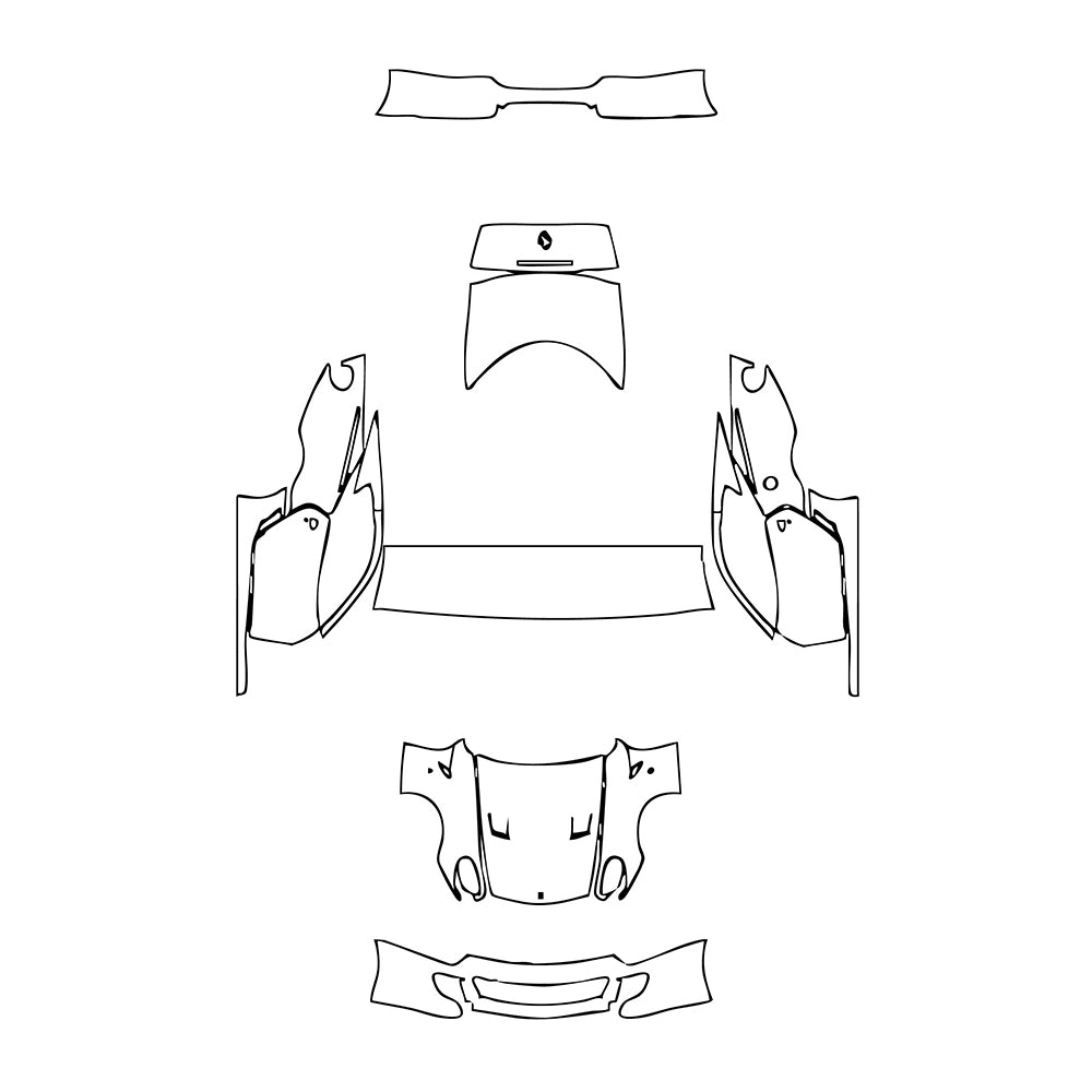 Pre-Cut PPF Ferrari 599 GTB Fiorano 2007 - PPF-Kits