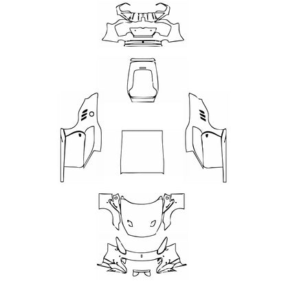 Pre-Cut PPF Ferrari F12 F12tdf 2018 - PPF-Kits
