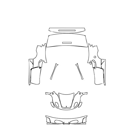 Pre-Cut PPF Ferrari F430 F430 Coupe 2008 - PPF-Kits