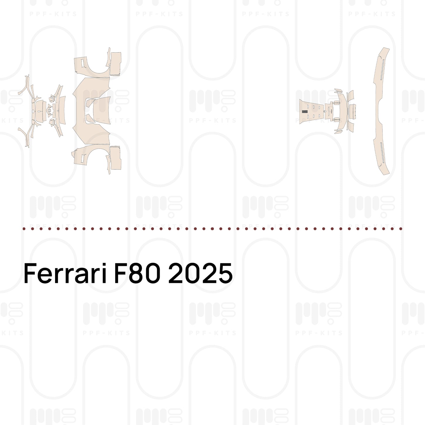 Pre-Cut PPF Ferrari F80 2025