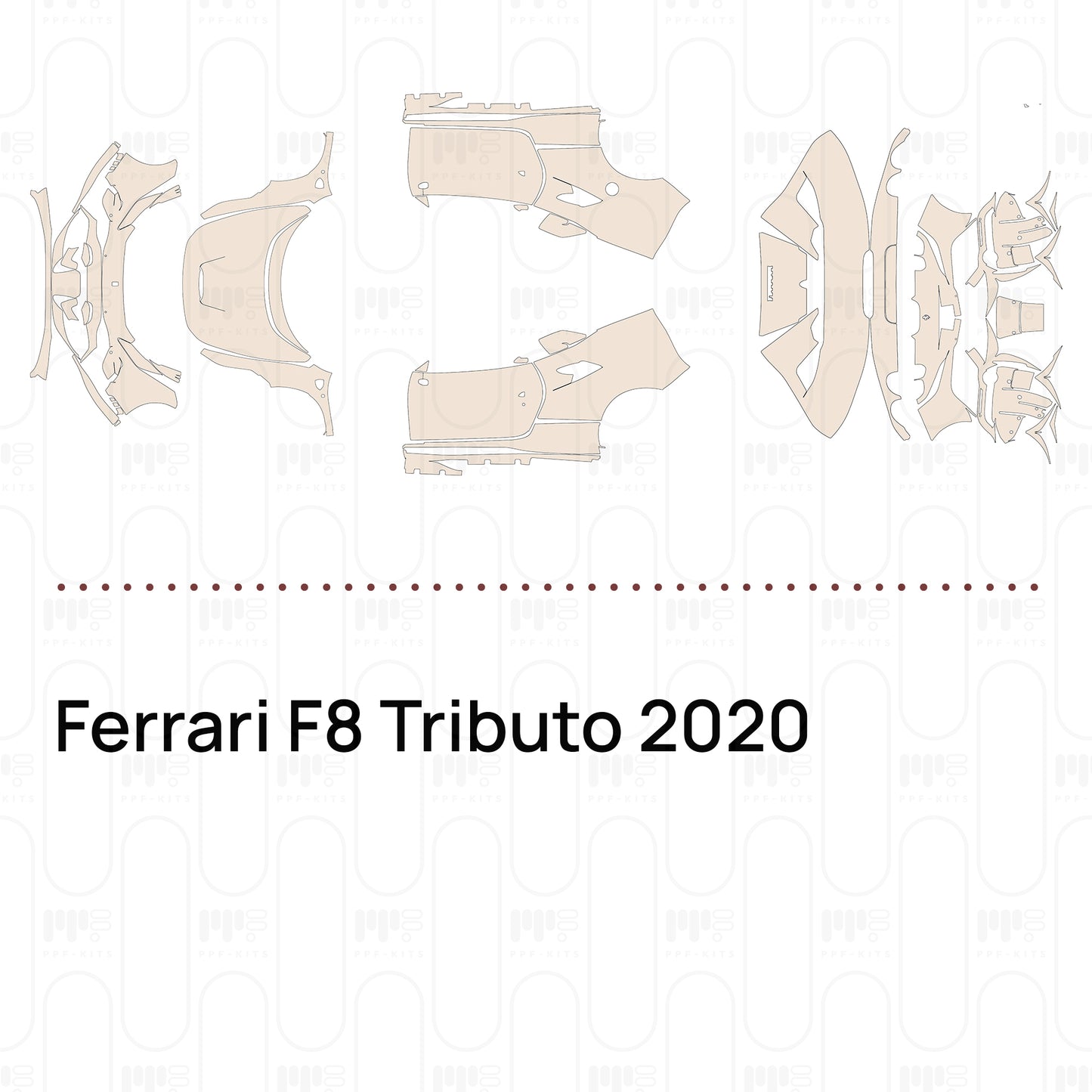 Pre-Cut PPF Ferrari F8 Tributo 2020