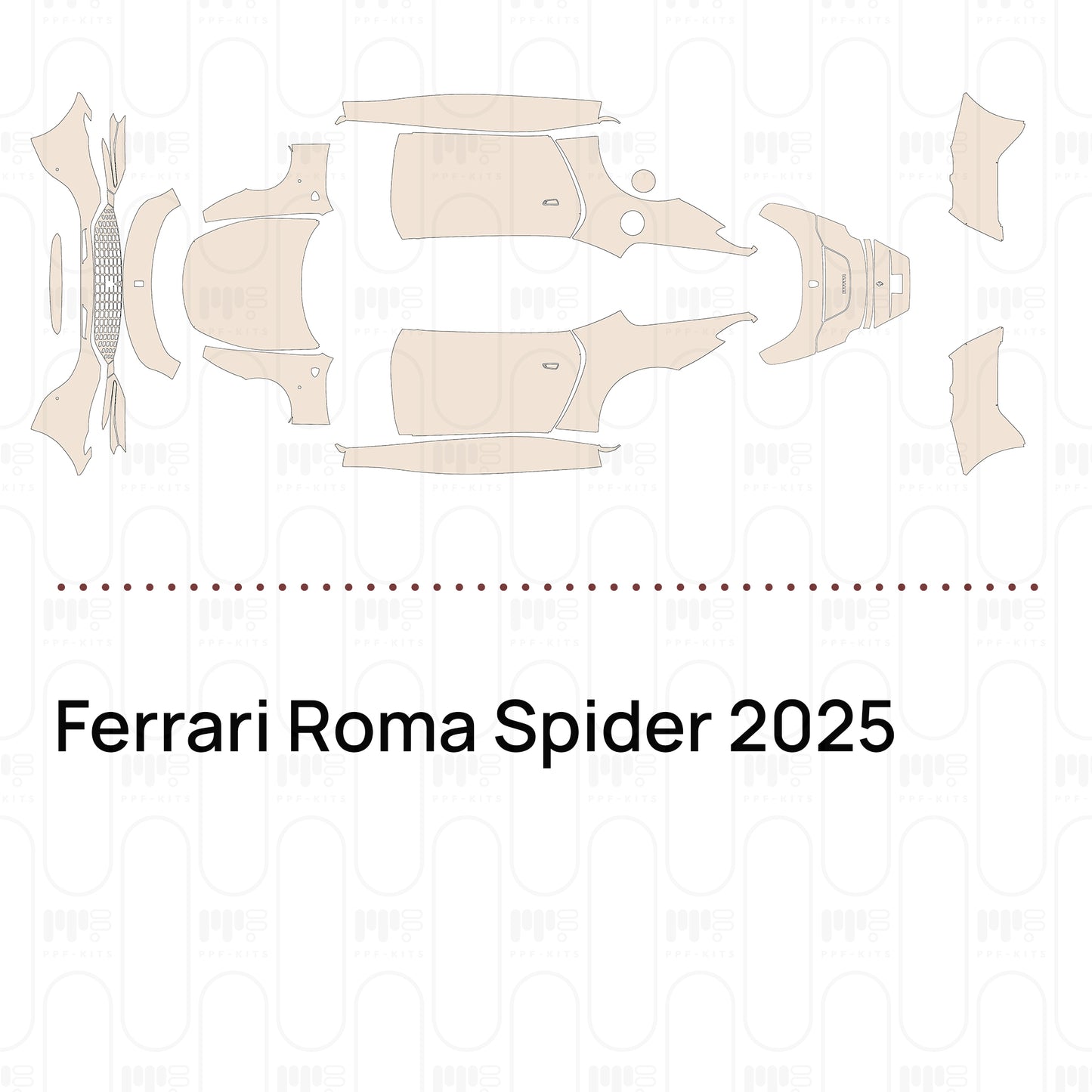 Pre-Cut PPF Ferrari Roma Spider 2025