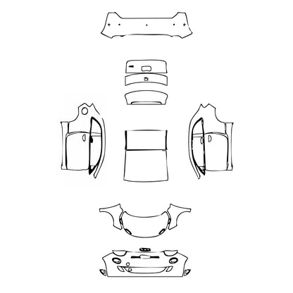 Pre-Cut PPF Fiat 500e 2 door Base Coupe 2023 - PPF-Kits