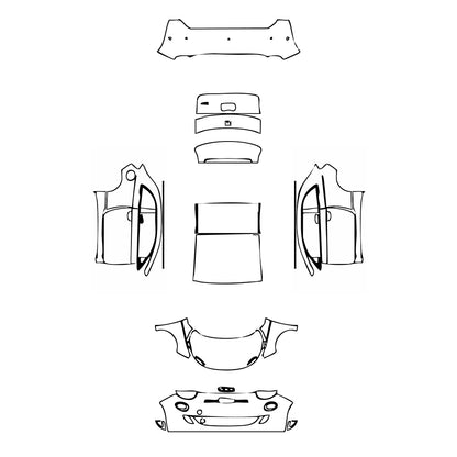 Pre-Cut PPF Fiat 500e 2 door La Prima Coupe 2024 - PPF-Kits