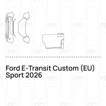 Pre-Cut PPF Ford E���Transit Custom (EU) Sport 2026