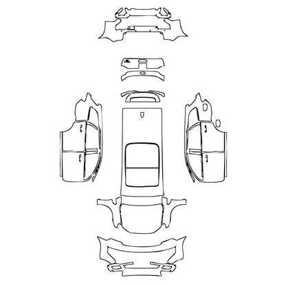 Pre-Cut PPF Ford Everest Base 2020 - PPF-Kits