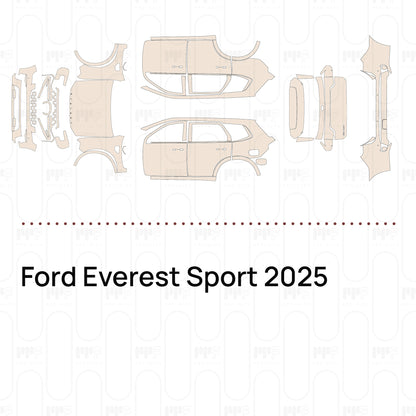 Pre-Cut PPF Ford Everest Sport 2025