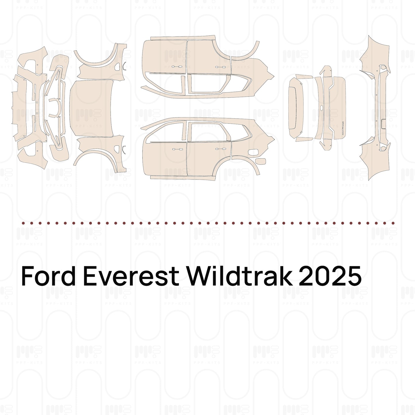 Pre-Cut PPF Ford Everest Wildtrak 2025