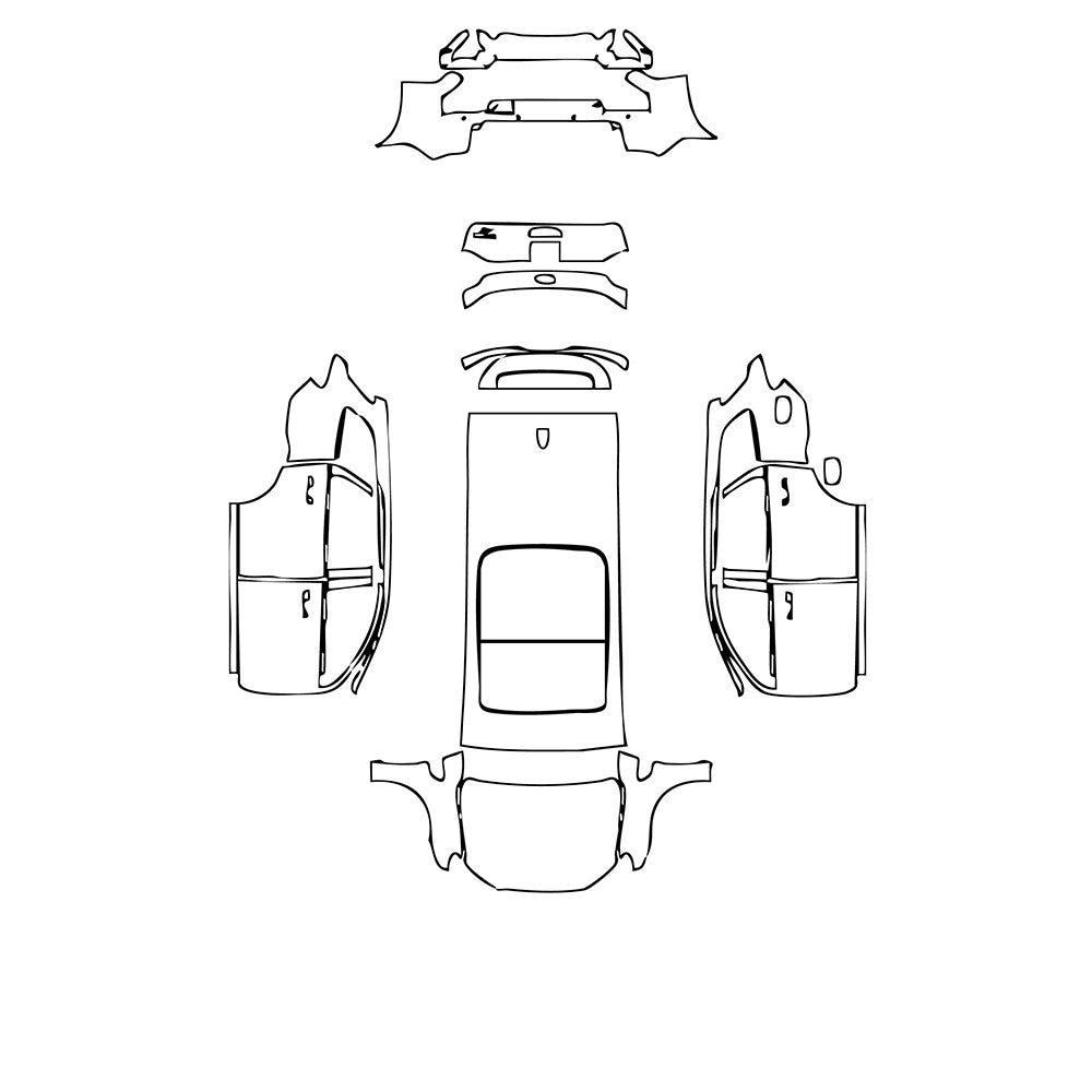 Pre-Cut PPF Ford Everest sport 2020 - PPF-Kits