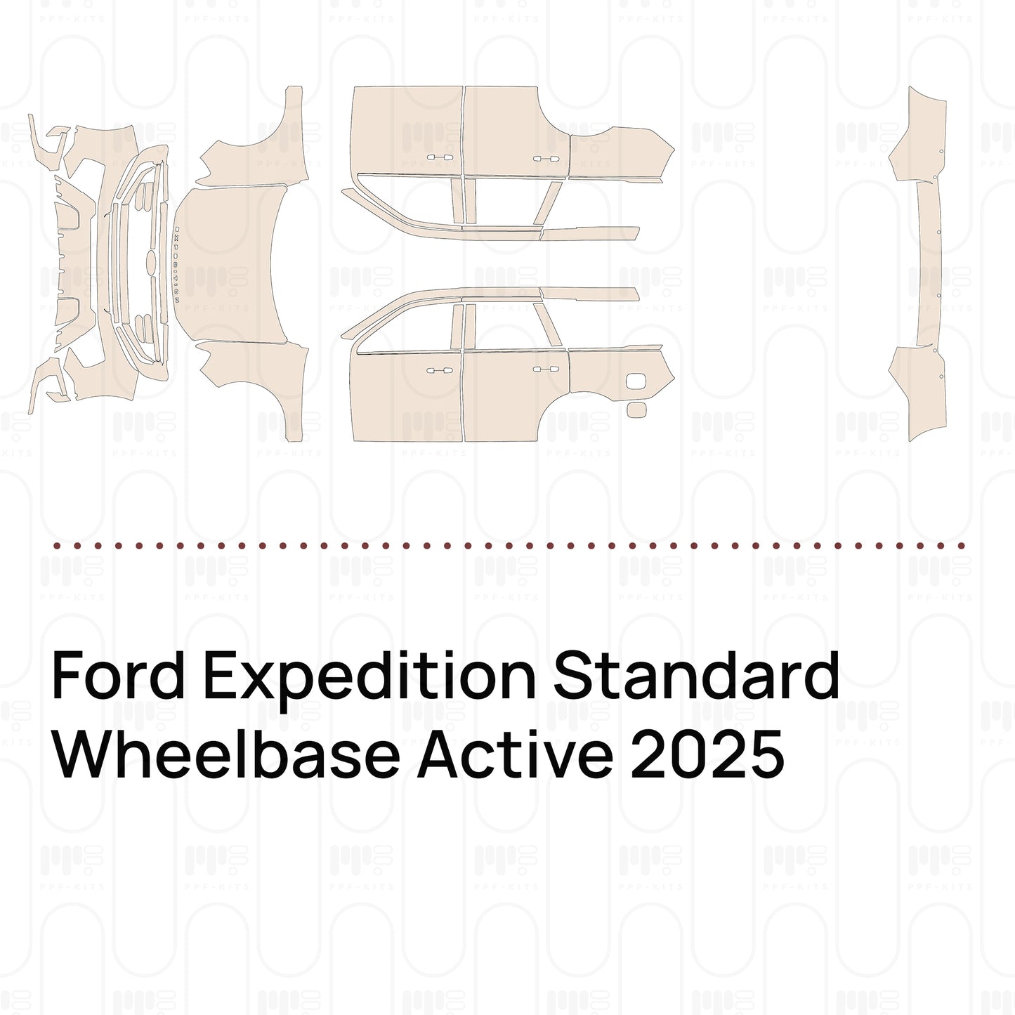 Pre-Cut PPF Ford Expedition Standard Wheelbase Active 2025