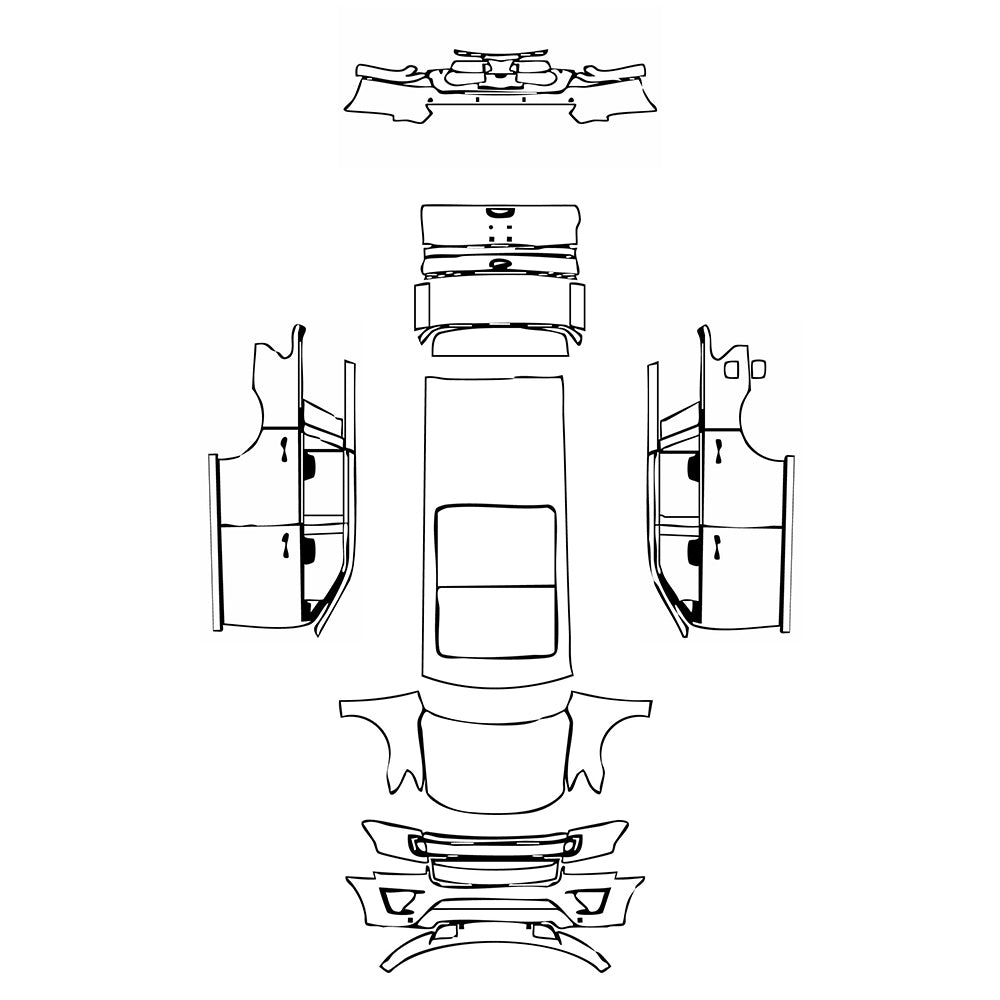 Pre-Cut PPF Ford Expedition Standard Wheelbase Platinum 2021 - PPF-Kits