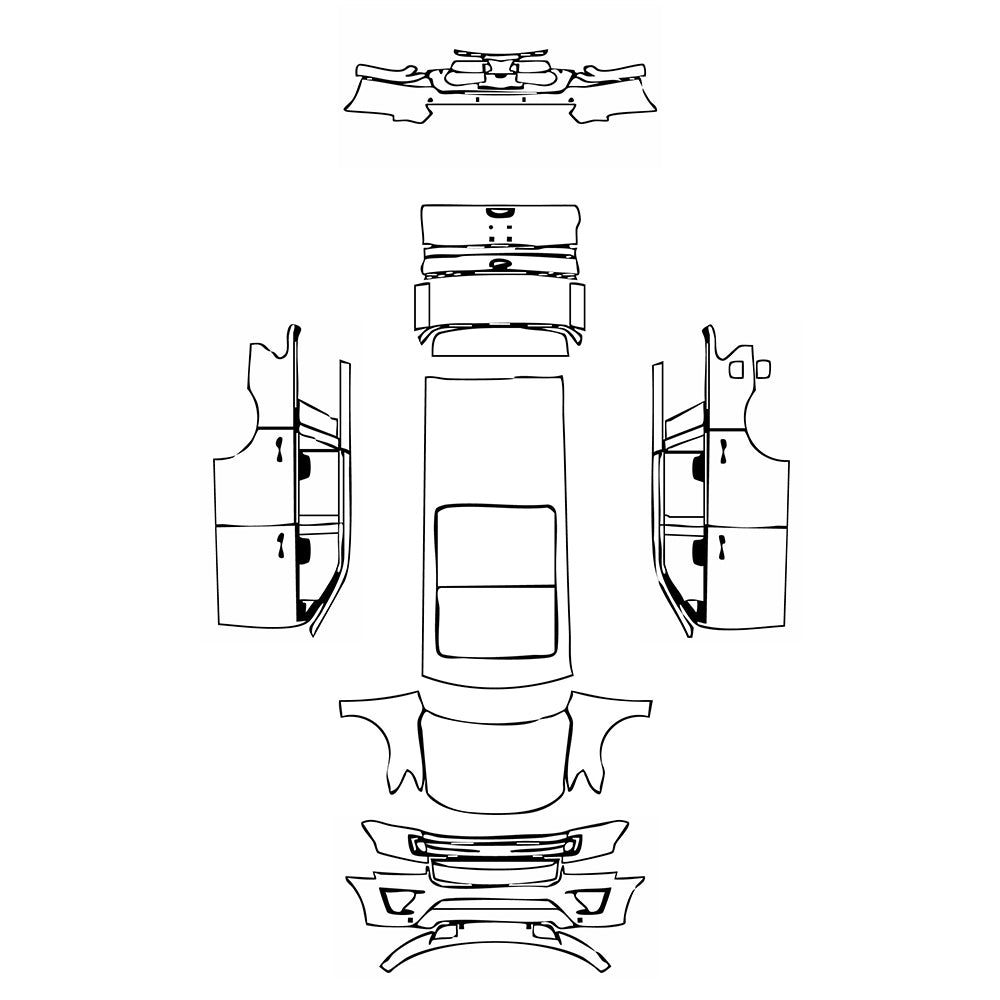 Pre-Cut PPF Ford Expedition Standard Wheelbase XLT 2019 - PPF-Kits