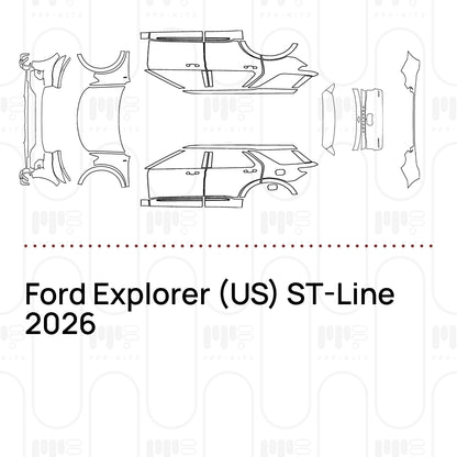 Pre-Cut PPF Ford Explorer (US) ST-Line 2026