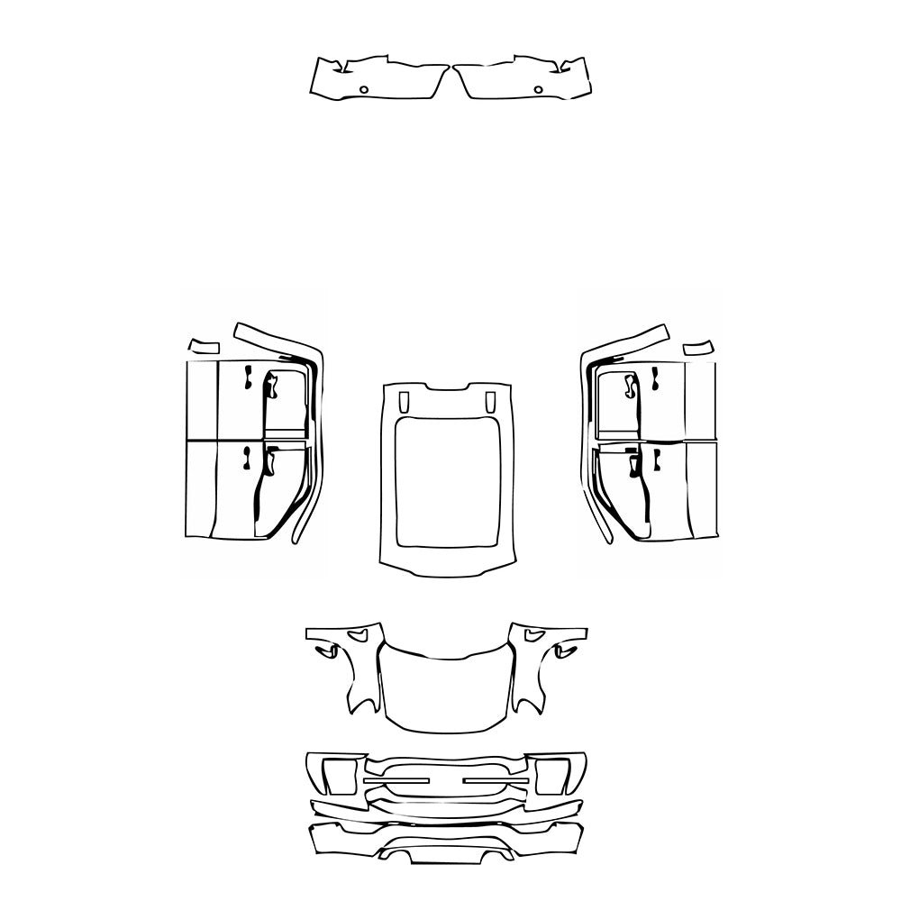Pre-Cut PPF Ford F-150 SuperCrew King Ranch 2021 - PPF-Kits