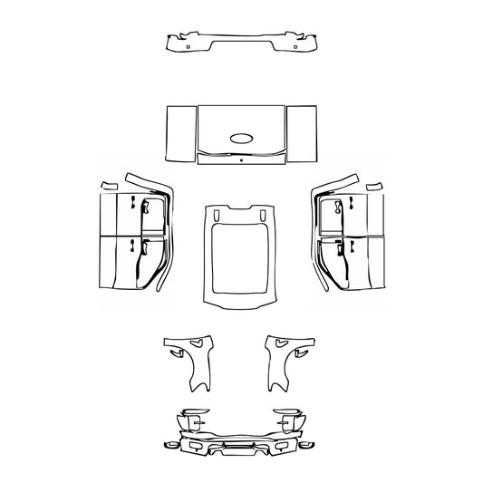 Pre-Cut PPF Ford F-150 SuperCrew King Ranch 2025 - PPF-Kits